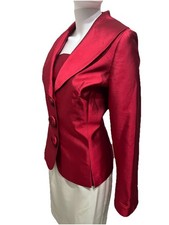 Lily & Taylor Size 12 Red Silk