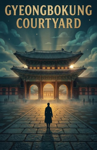 Gyeongbokgung courtyard gate - gyeongbokgung,
