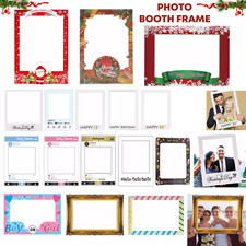 Photo Booth Props Blank Picture Frame Background Xmas Birthday Wedding Hen Party