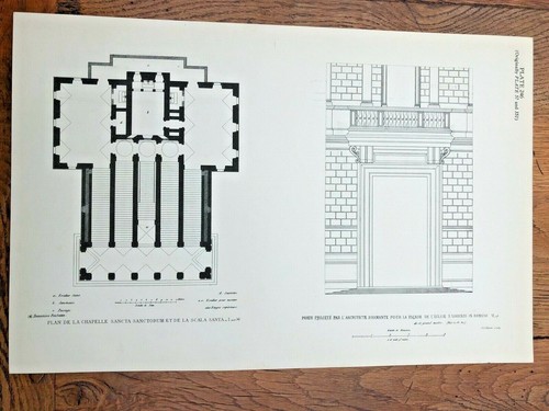 1928 print edifices de rome - print,