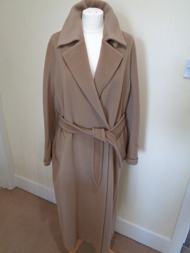Max mara camel belted long - mara,