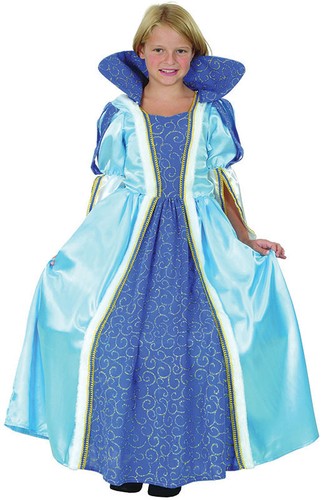 Girls blue princess medieval - girls,