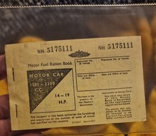 Mint Condition Vintage Motor Fuel Ration Book – Historical British Collectible
