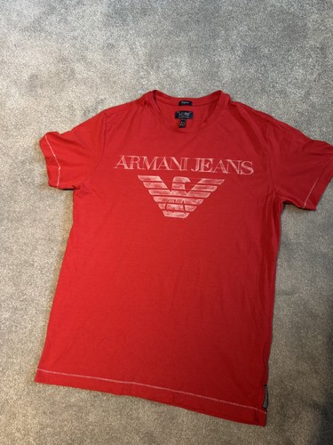 Men armani jeans red t - men’s,