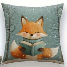 Super Soft reading Fox Cushion