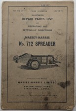 Original Massey Harris No 712