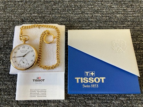 Tissot pocket watch gold - tissot,