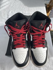 Air Jordan 1 Mid White/Gym Red