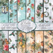 Winter magic, Christmas paper pads, Christmas Scrapbook paper , Xmas scrapbook