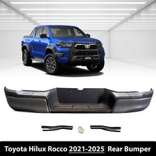 Rear Bumper Black With Brackets For Toyota Hilux REVO 2.4TD/2.8TD 2015-2024 NEW