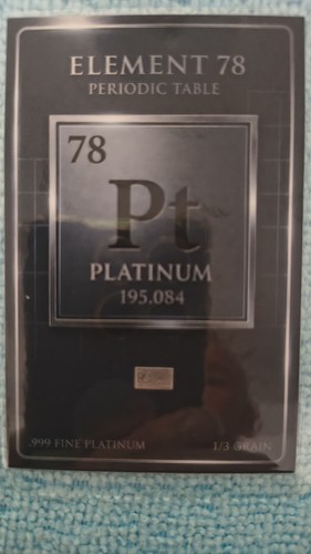 Platinum bar 999 - 1/3, grain