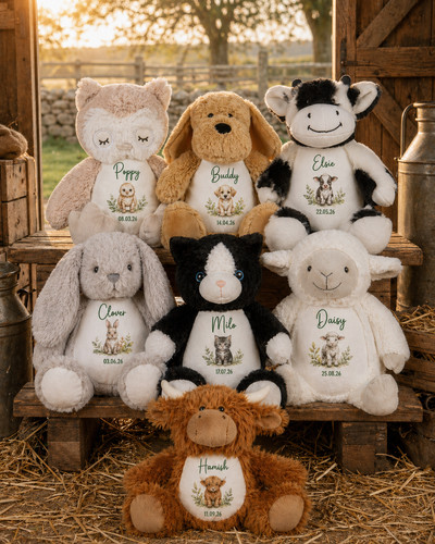 Personalised teddy farm - personalised,