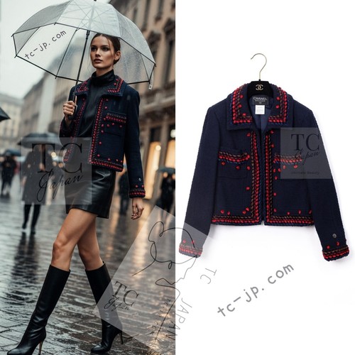 Chanel 97a vintage navy red - vintage,
