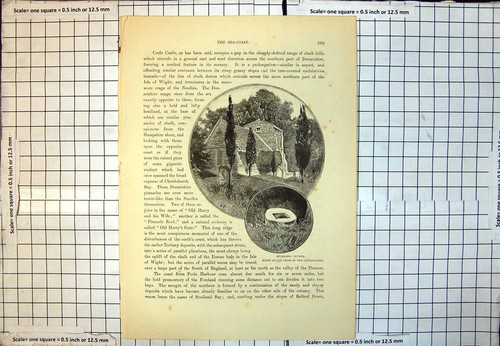 Original old antique - old, print