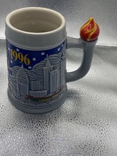 Budweiser 1996 Atlanta, Centennial Olympic Games, Beer Stein Mug Vintage Usa