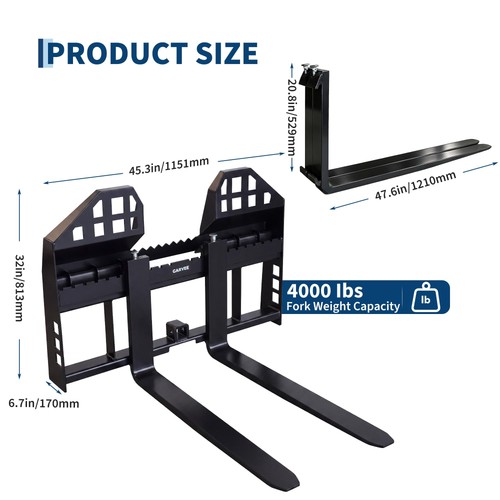 Skid steer pallet fork frame - skid,