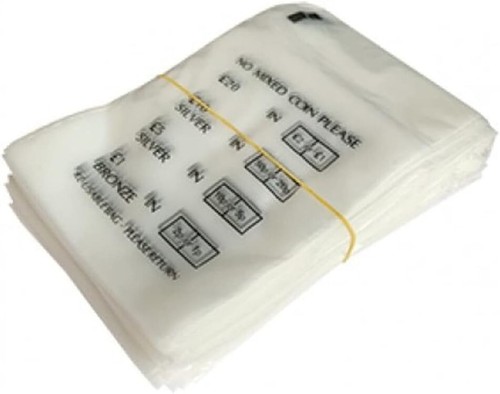 Plastic coin bags - coin,