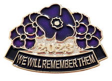2023 Purple Poppies Pin Badge