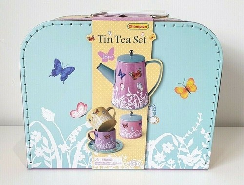 Champion tin tea set - tea,