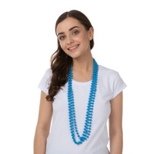 Blue 1980s Beads Fancy Dress