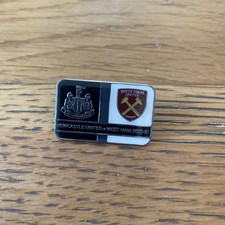 Newcastle united v West Ham pin badge