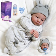 18" Reborn Baby Dolls Newborn Boy Doll Vinyl Silicone Realistic Cute Babies Gift