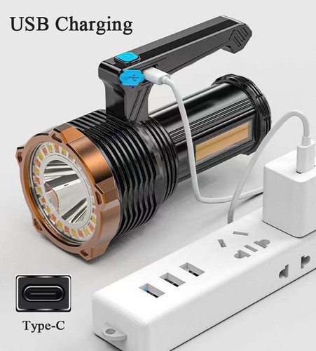 Led torch usb rechargeable - led,