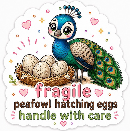 100 fragile peafowl hatching - 100,