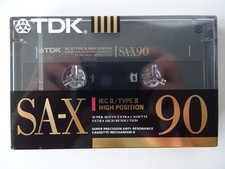 TDK SA-X 90 Type II Blank Audio Cassette - Brand new & sealed