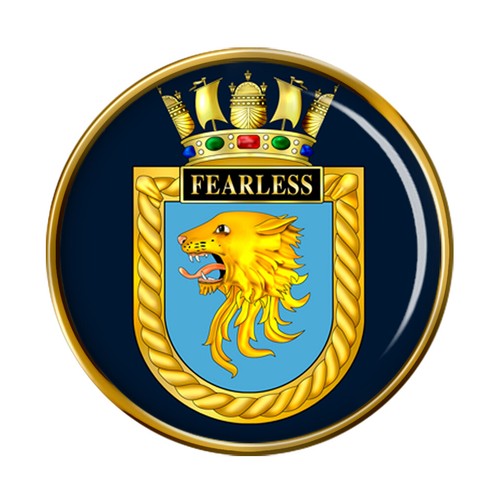 Hms fearless royal navy pin - fearless,,