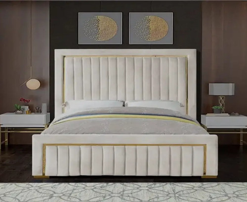 Handcrafted gold strip panel - gold,