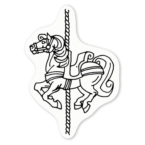 Fairground horse decal - 'fairground, horse'