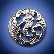 Antique Sterling Silver Button