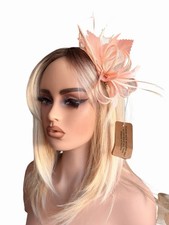 Peach Fascinator For Weddings