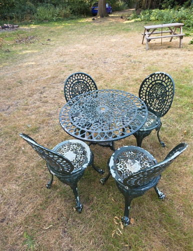 Cast aluminium piece garden - cast,