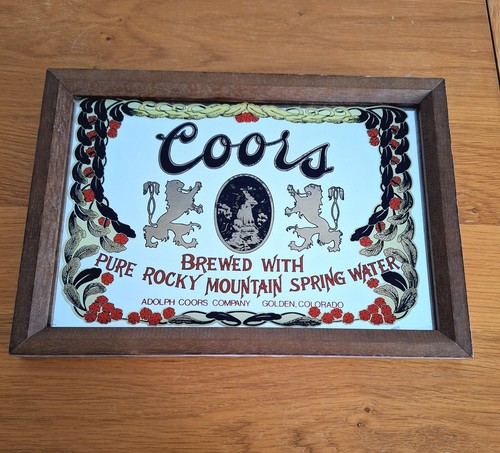 Vintage coors beer mirror - coors,