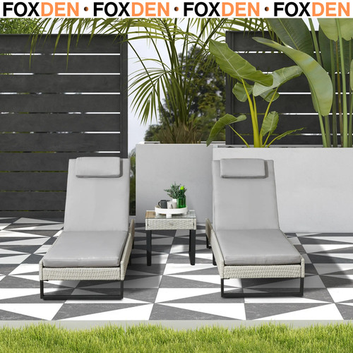 Grey rattan sun - grey,