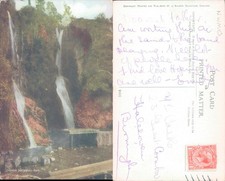 Dyserth Waterfall Rhyl Denbighshire Wales J Salmon Nature Printed Lithograph