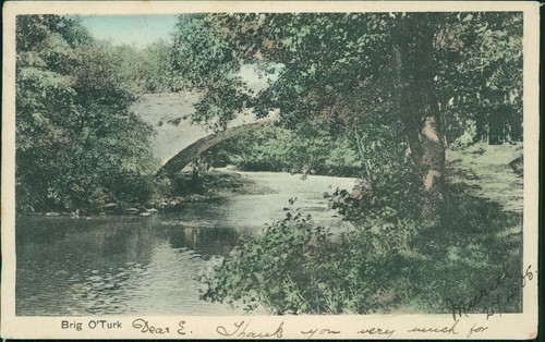 Brig turk 1906 postmark - brig,