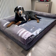 XXL Orthopedic Dog Bed Tremendous Sofa Bed Rich Foam Cushion Cradle Waterproof