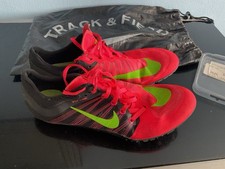 Mens Nike Racing Flywire Red Black Running Track Shoes Uk Size 8.5