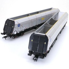 Title: HYA Bogie Hopper Wagon - Fastline Freight / GE - Twin Pack 3
