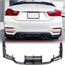 For 2015-20 BMW F80 M3 F82 M4 Carbon Color Rear Bumper Splitter Diffuser Spoiler
