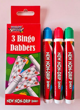 Bingo Dabbers 3 pack blue red Green dabber pen markers