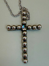Large Vintage Silver Tone
