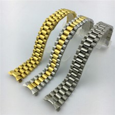 Premium Rugged Stainless Steel Watch Strap Band Fit Rolex Datejust 13/17/20/21mm