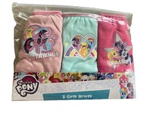 3 Pack Girls My little pony design knickers Size 2-3 Years New