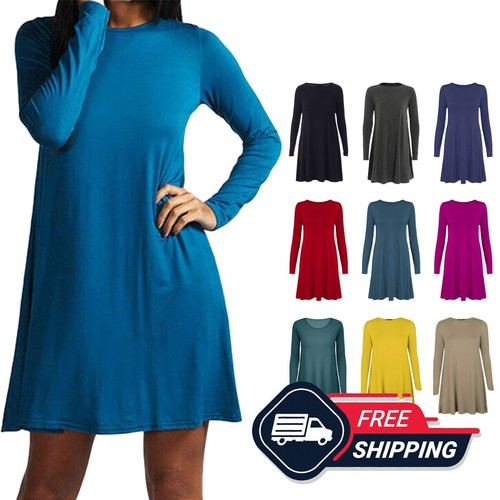 Womens long sleeve swing - womens,