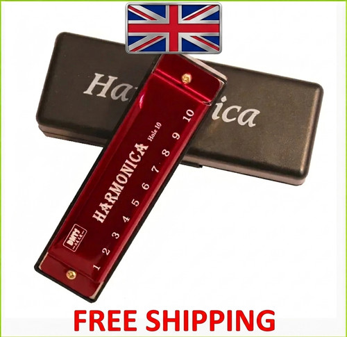 New silver swan harmonica - silver, 10