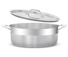 Stainless Steel Saucepan Saucepot Casserole Pot Dish with Lid Chemical Free